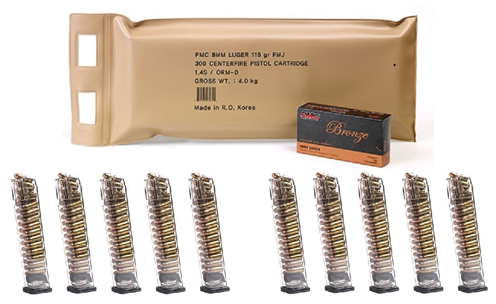 PMC Bronze 9mm Luger FMJ 115 Grain 300 Rounds