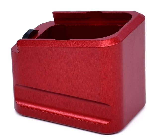 Warne Glock 17/22 Magazine Extension Red +5 for 9mm +4 for .40 Capacity