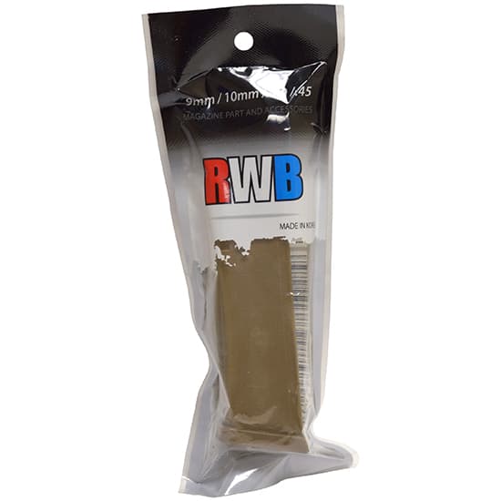RWB Mag Glock 17 9mm 17rd Steel Lined Tan Polymer Magazine