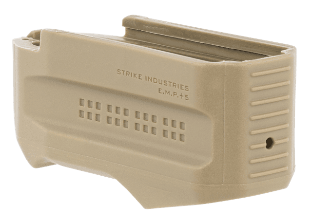 Strike Industries EMP+5FDE Enhanced Magazine Plate Polymer 5-Round Flat Dark Earth
