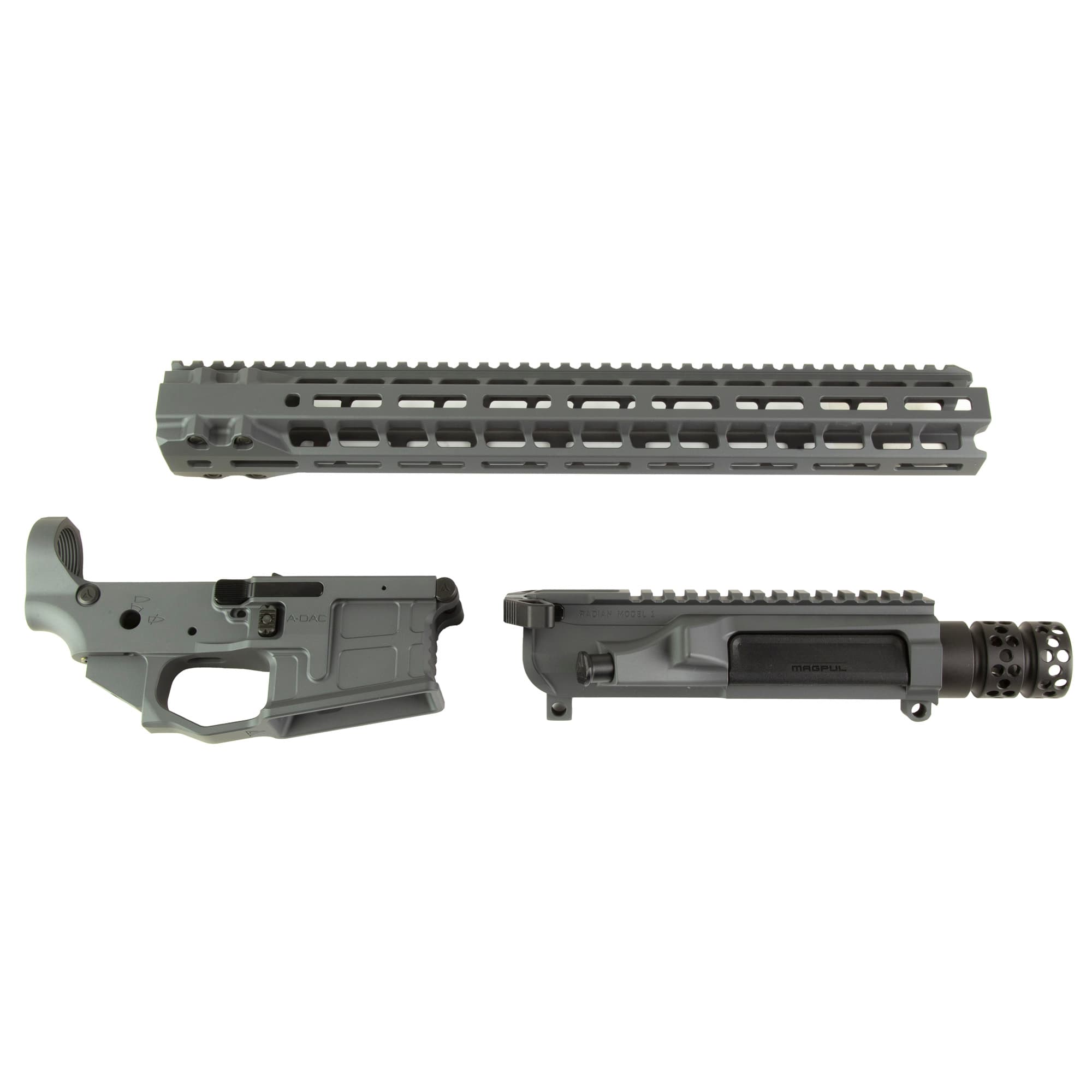 Radian Weapons R0404 Multi Caliber N/A Gray Cerakote Billet Upper Lower Set
