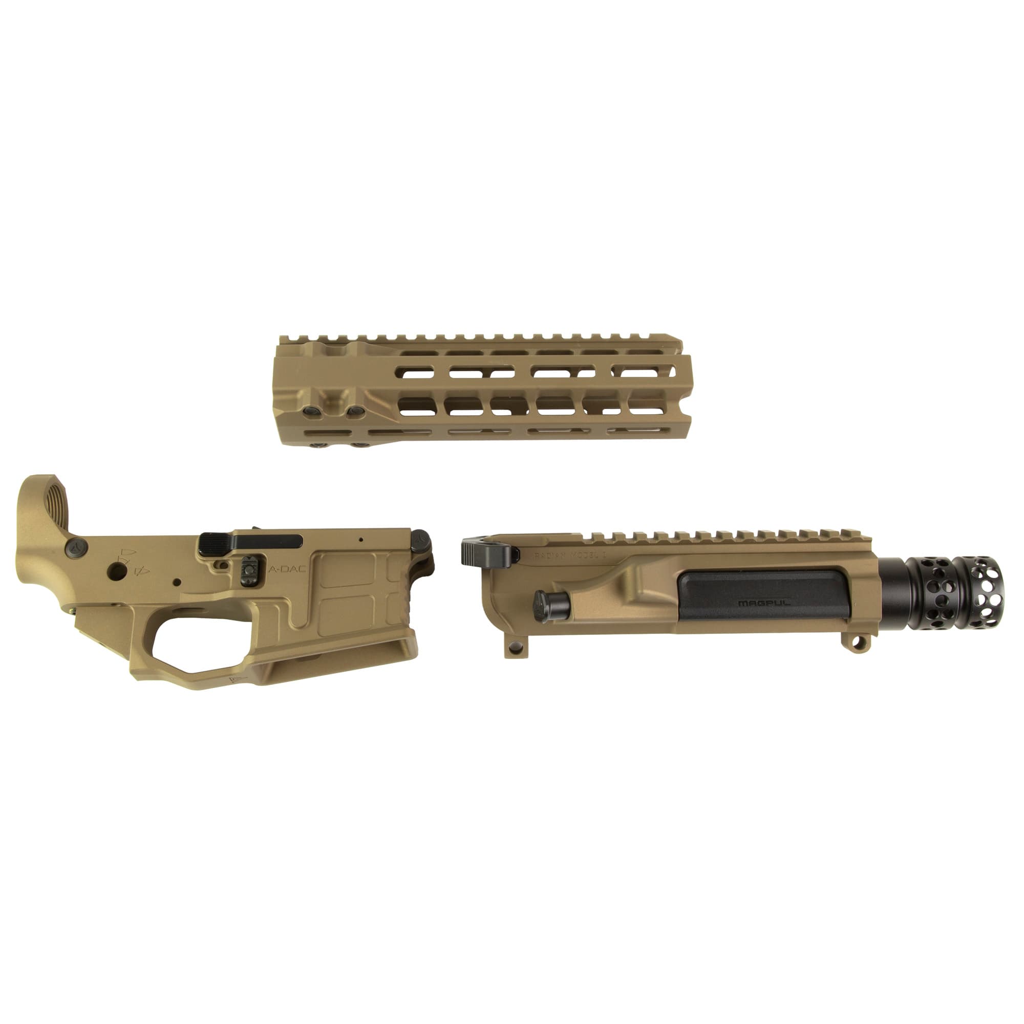Radian Weapons AX556 556 NATO Brown Cerakote Semi-Automatic Lower Upper Set
