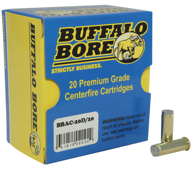 Buffalo Bore Ammunition 20D20 Standard Pressure Strictly Business 38Special 150gr Hard Cast Wadcutter 20 Rounds