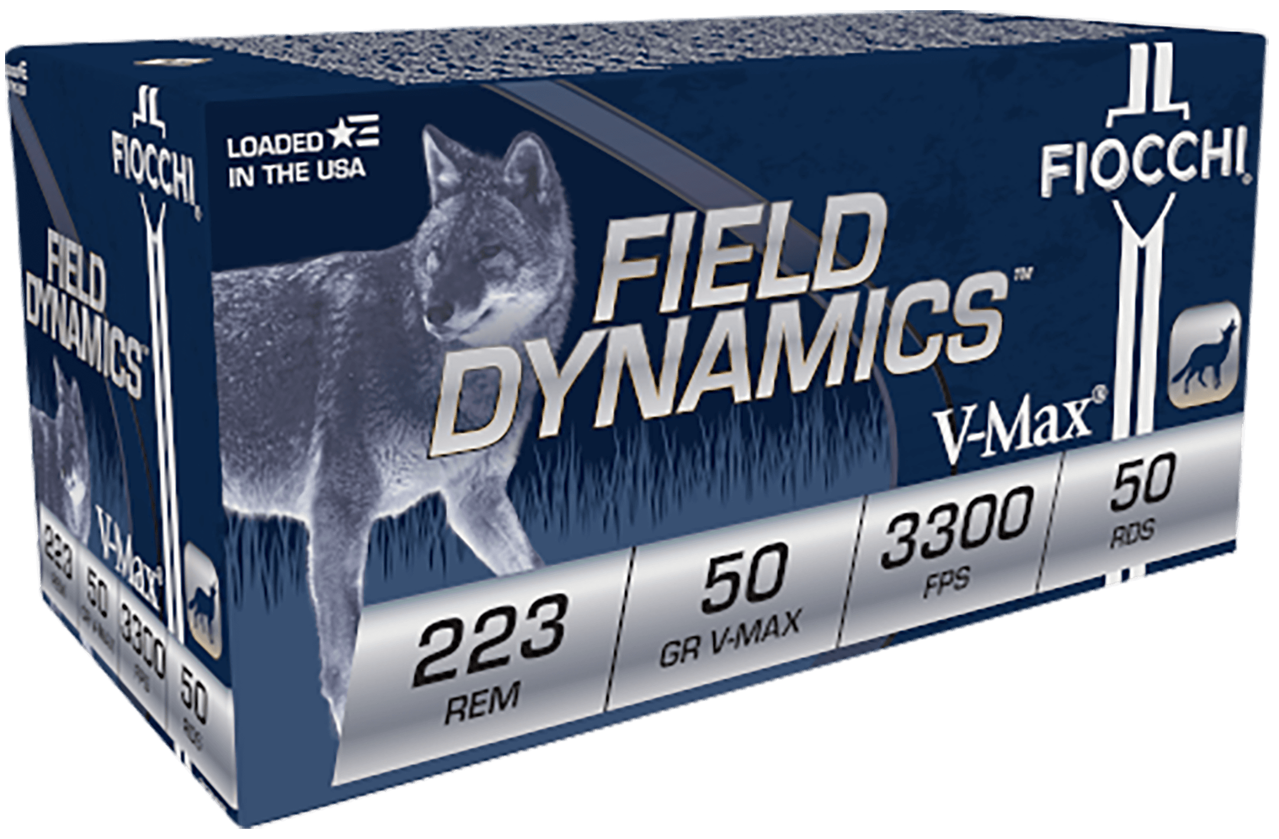 Fiocchi Field Dynamics 223 Remington V Max 50 Grain 20 Rounds