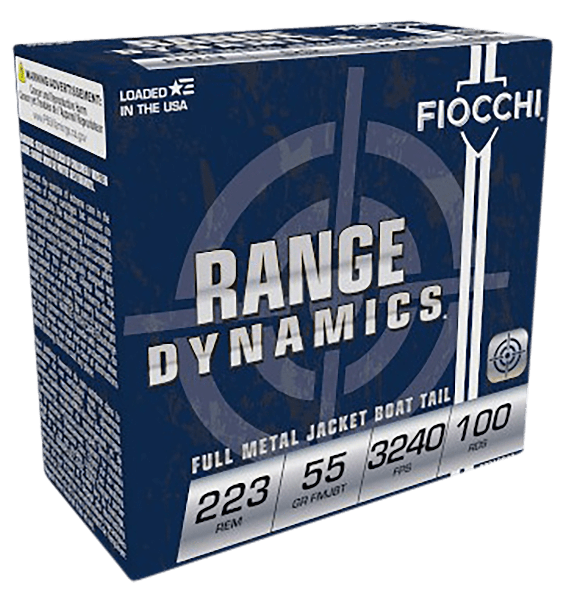 Fiocchi RangeDynamics 223 Remington Full Metal Jacket 55 Grain 1000 Rounds