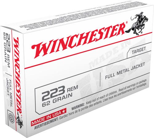 Winchester USA 223 Remington Full Metal Jacket 62 Grain 20 Rounds