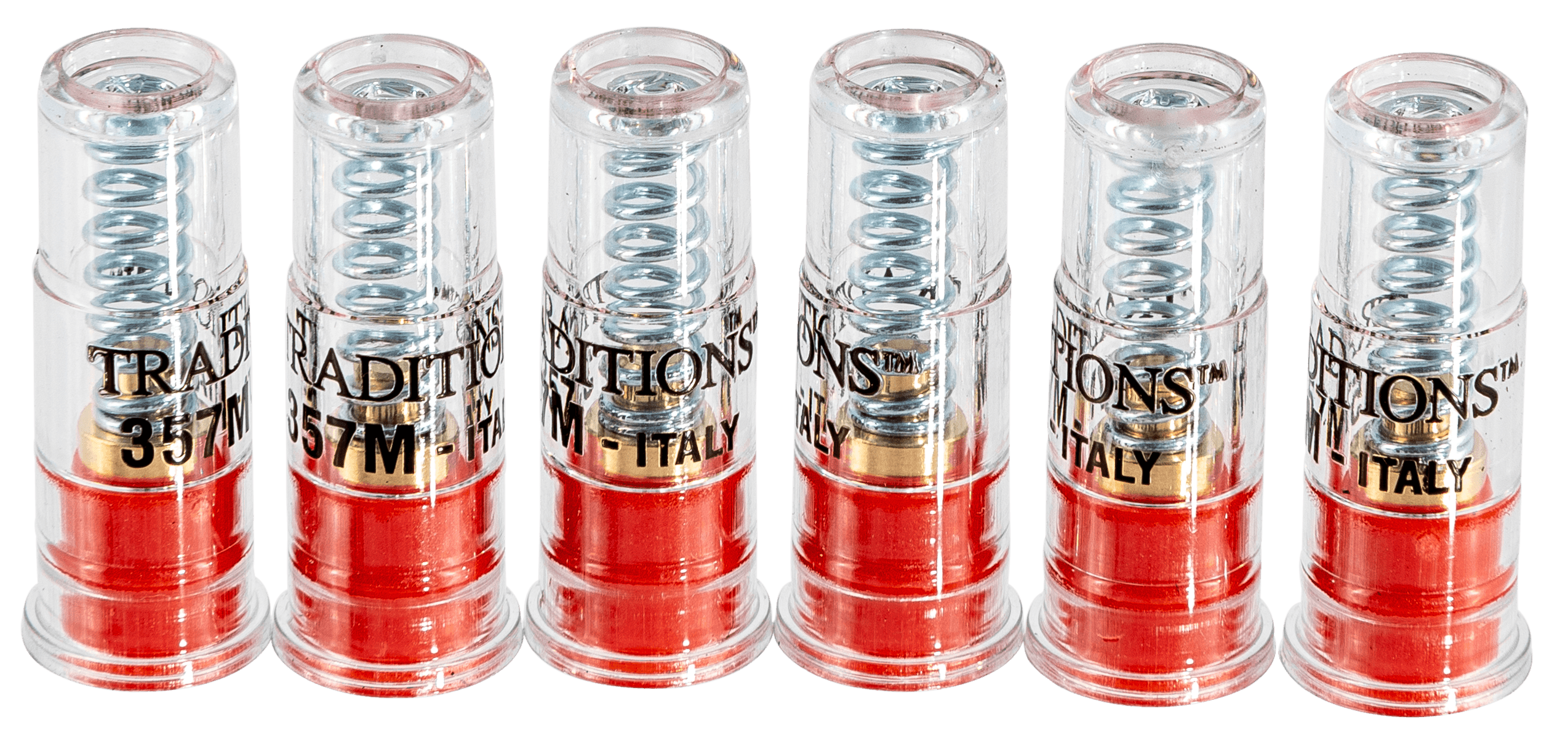Traditions ASC357 Snap Caps Handgun 357Mag Plastic Brass Base 6Pack
