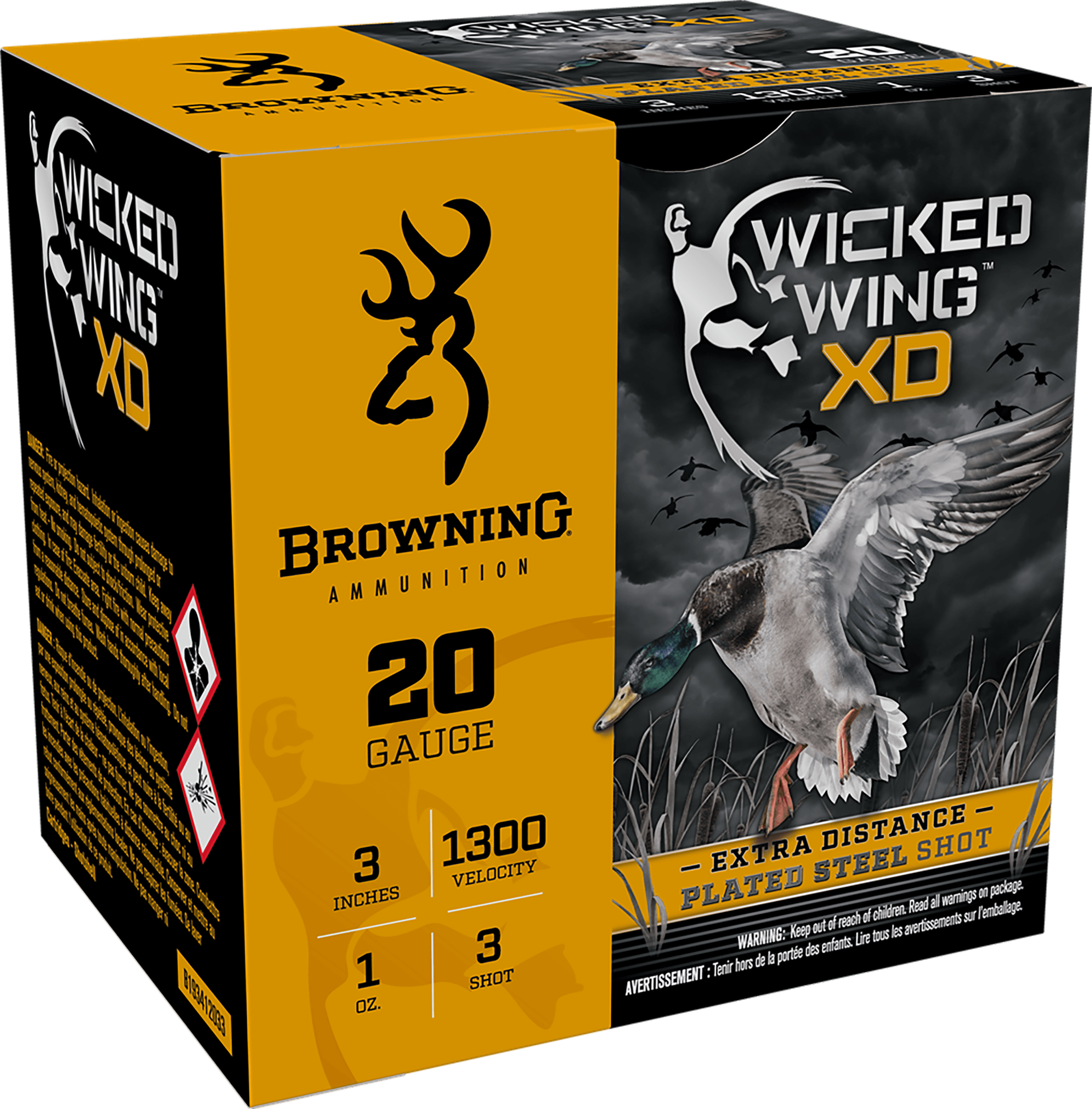 Browning Wicked Wing XD 20 Gauge Steel Shot 1 Ounce 25 Rounds