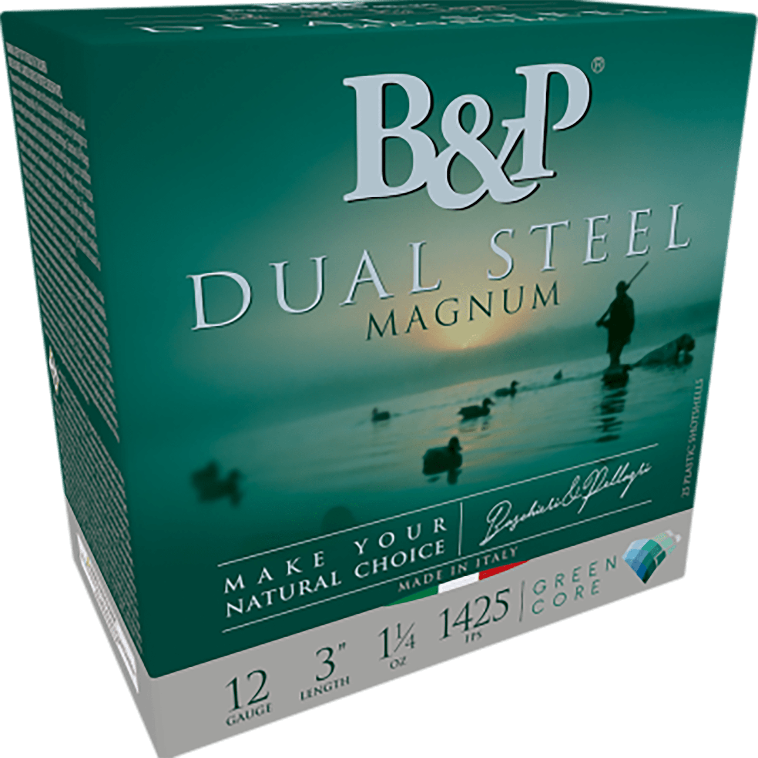 B&p Ammunition 12B8DS23 Dual Steel 12Gauge 3" 1 1/8oz 2/3Shot 10 Rounds
