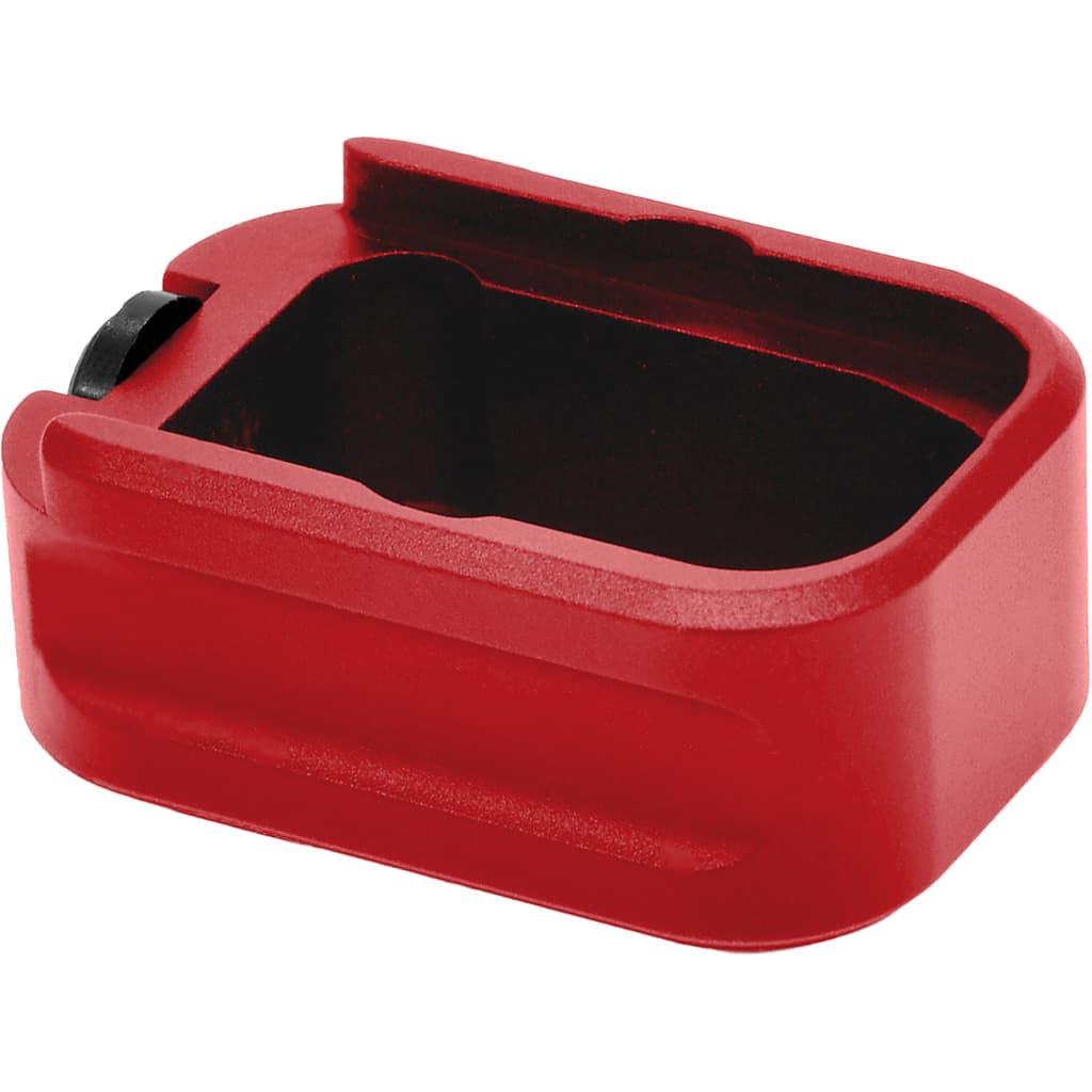 Warne Magazine Extension Red +3 for Glock 19 and 23 9mm Capacity 15