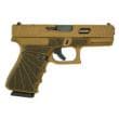 Glock G19 Gen 3 9mm 4.01in Barrel 15rd Gold Threaded Jimbo Ripple Stipple