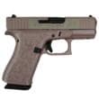 Glock G43X 9mm Luger 3.41in Barrel 10rd Pink Rose Gold Engraved