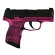 Sig Sauer P365 9mm 3.1in 10rd Pink Filigree Optic Ready Manual Safety