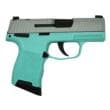 Sig Sauer P365 9mm 3.1in 10rd Silver Slide Tiffany Frame Optic Ready