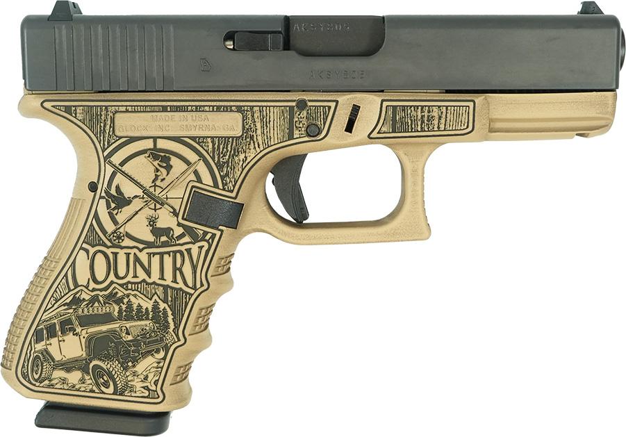 Glock G19 Gen 3 9mm 4.01in 15rd Country Sand Cerakote Finish
