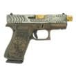 Glock G43X Custom 9mm 3.4in 10rd Gold Distressed Cerakote Threaded Barrel