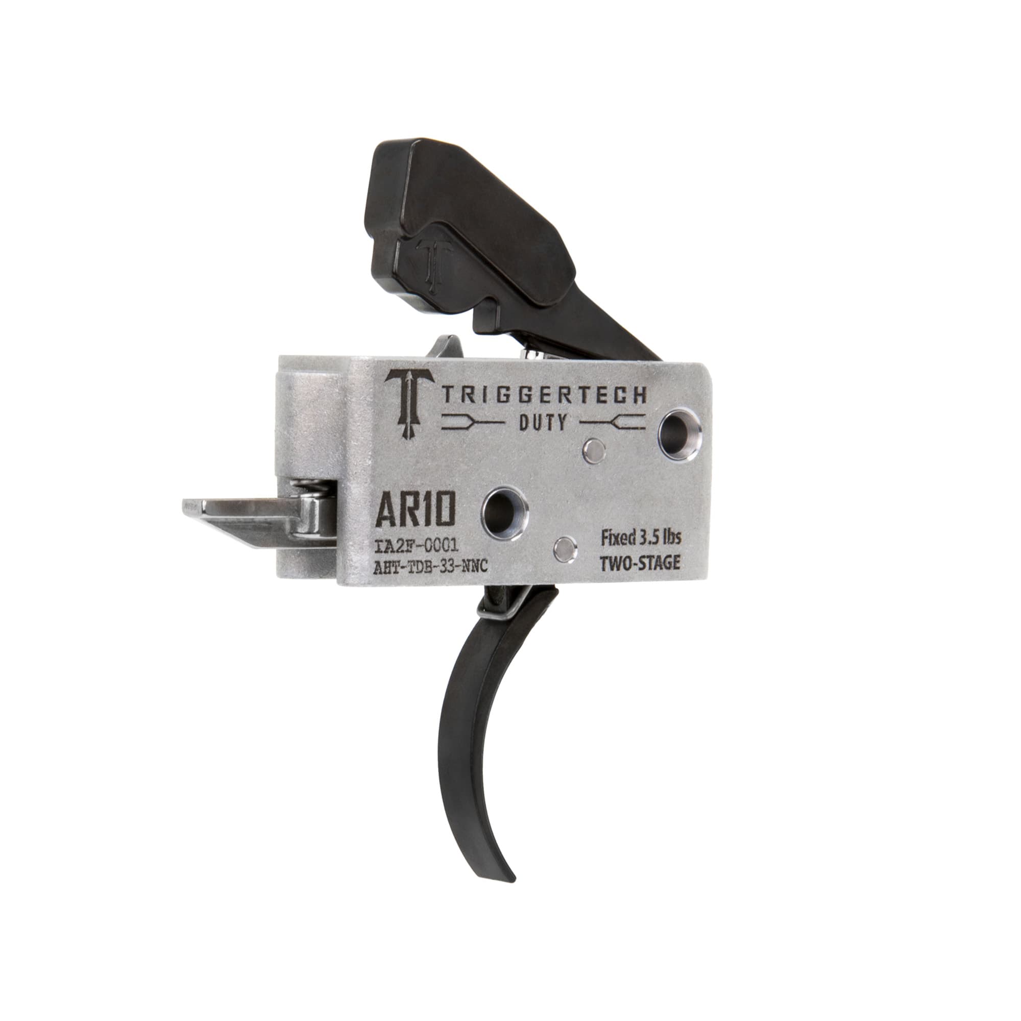TriggerTech Duty Curved Trigger Two-Stage 3.50 lbs Draw Weight Fits AR-10