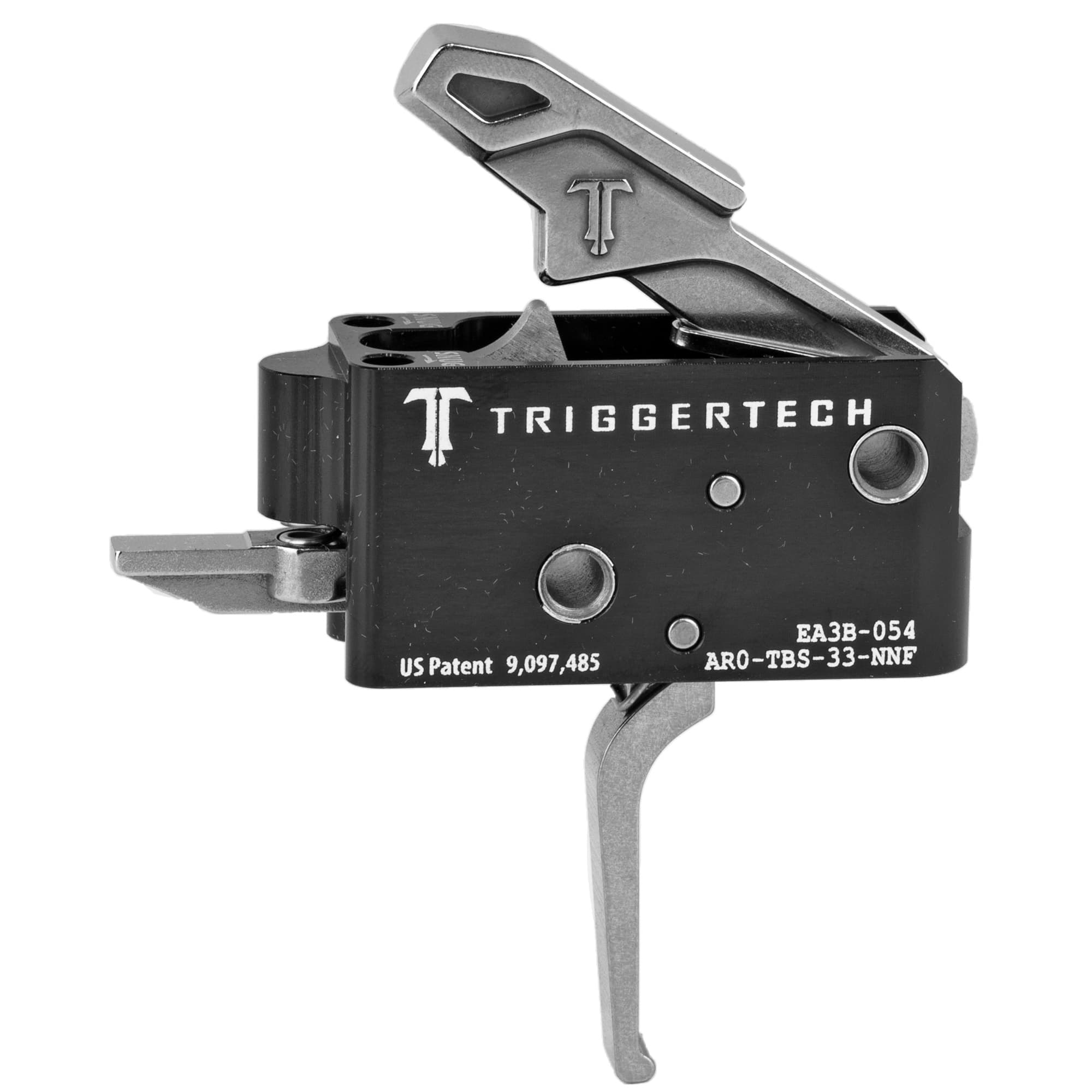 TriggerTech AR15 Competitive Two Stage Trigger Stainless Straight Flat 3.5 lbs