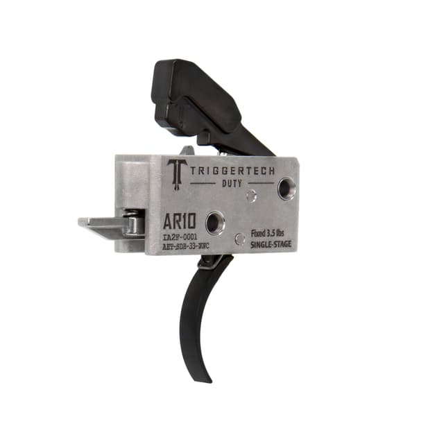 TriggerTech Duty Curved Trigger Single-Stage 3.5 lbs Draw Weight Fits AR-10