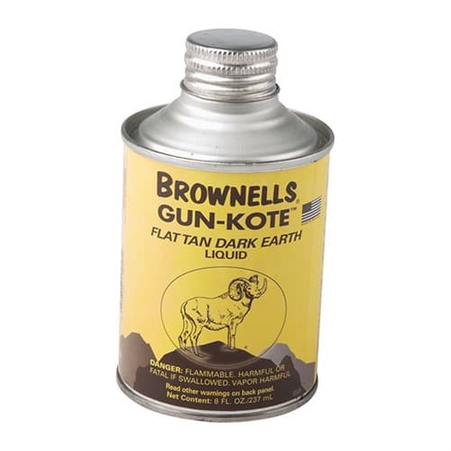 GUN-KOTE OVEN CURE GUN FINISH FLAT TAN DARK EARTH 8OZ