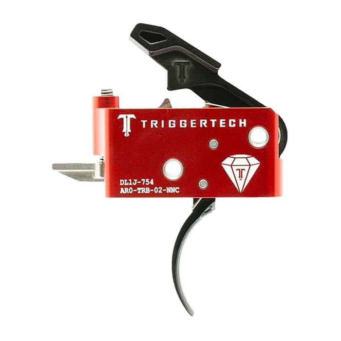 Trigger Tech AR15 Diamond Two Stage Trigger PVD Traditional Curved
