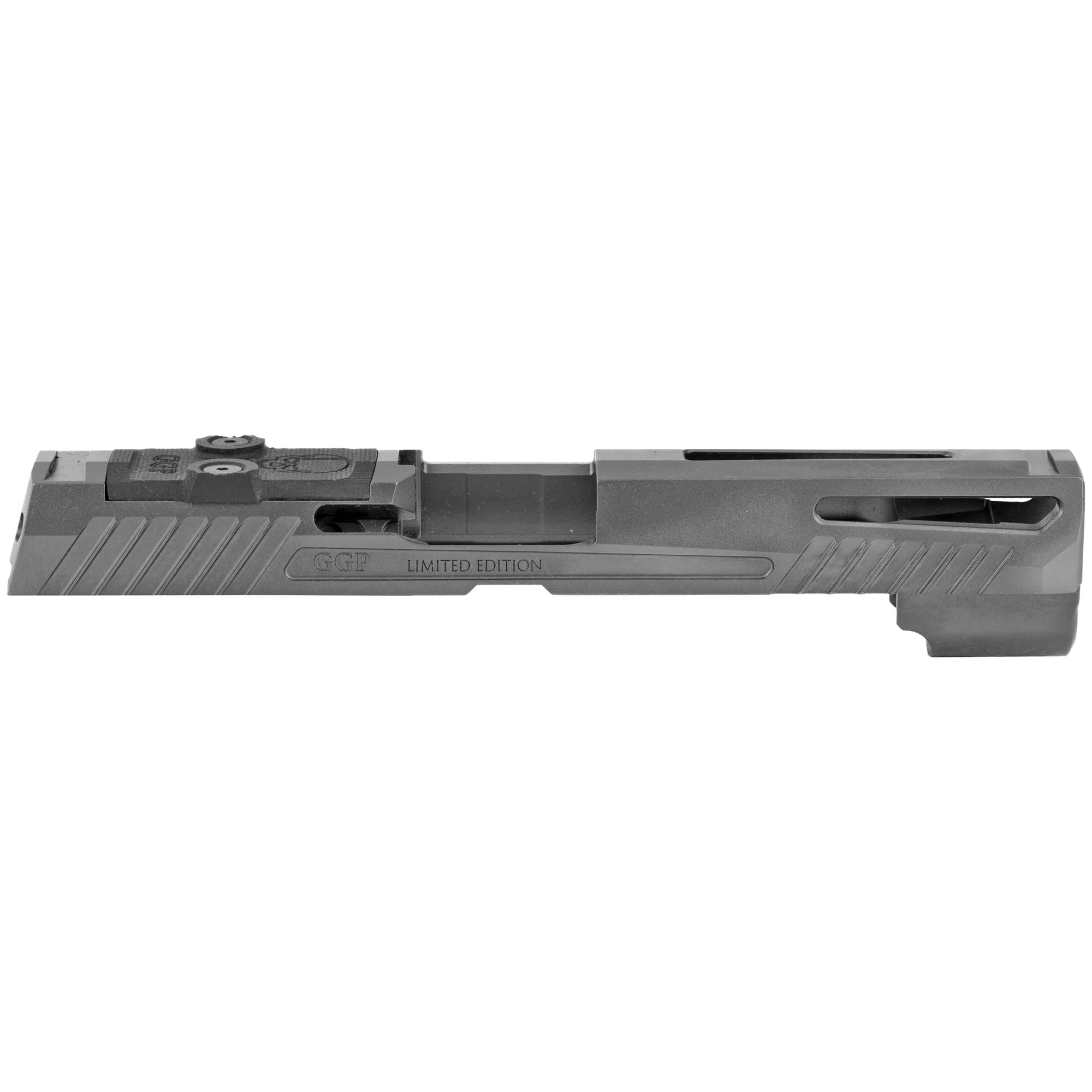 Grey Ghost Gear Ggp320 Full Size Sig P320 Gray Dlc Stripped Slide Rmr Cut