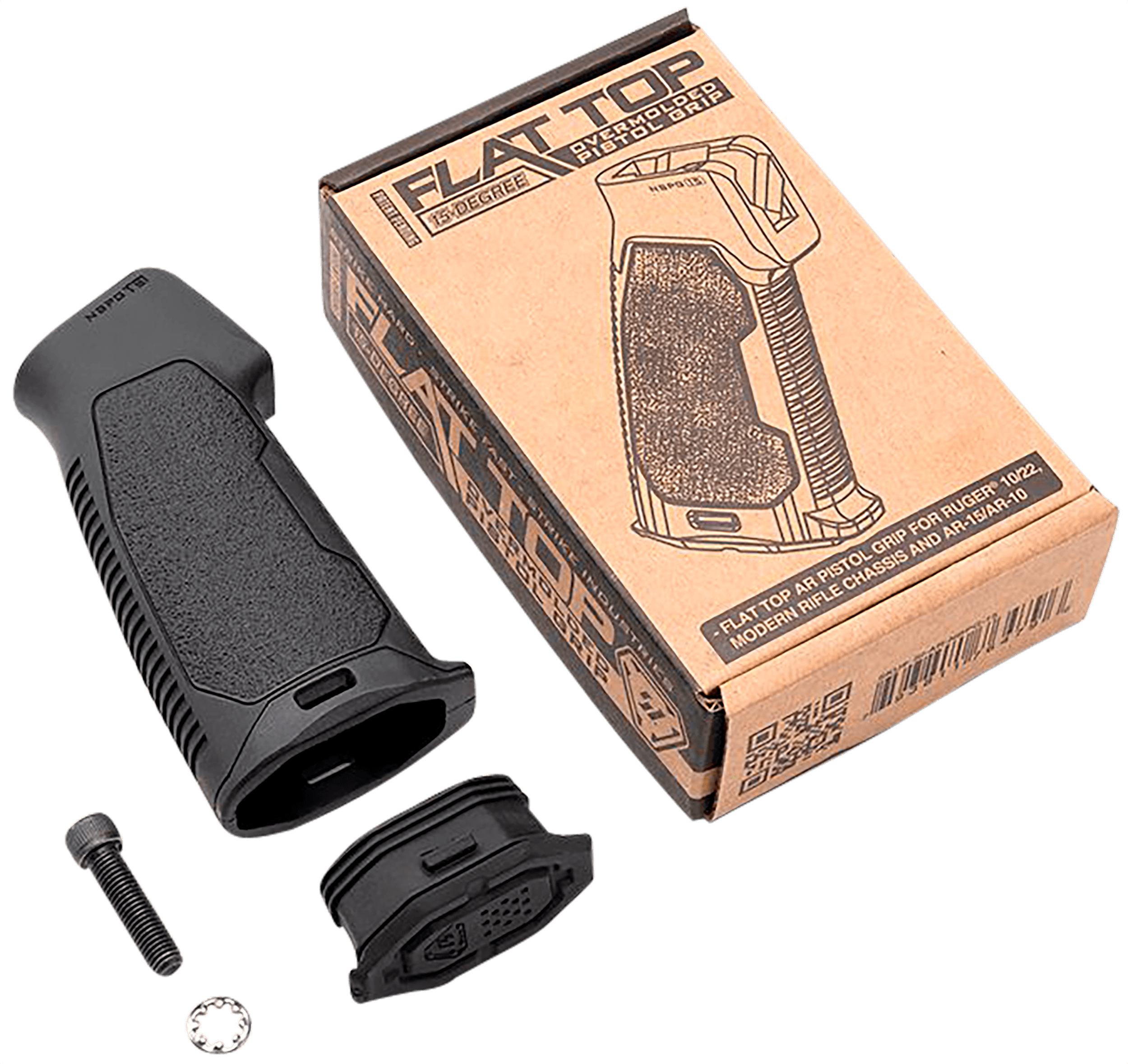 Strike Industries ARNBPG15 Overmolded Pistol Grip Rubber for AR-Platform Ruger 10/22