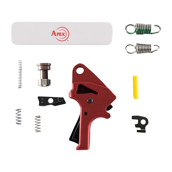 Apex Tactical M2.0 Poly Flat Forward Triggers Kit Red for Smith & Wesson M&P