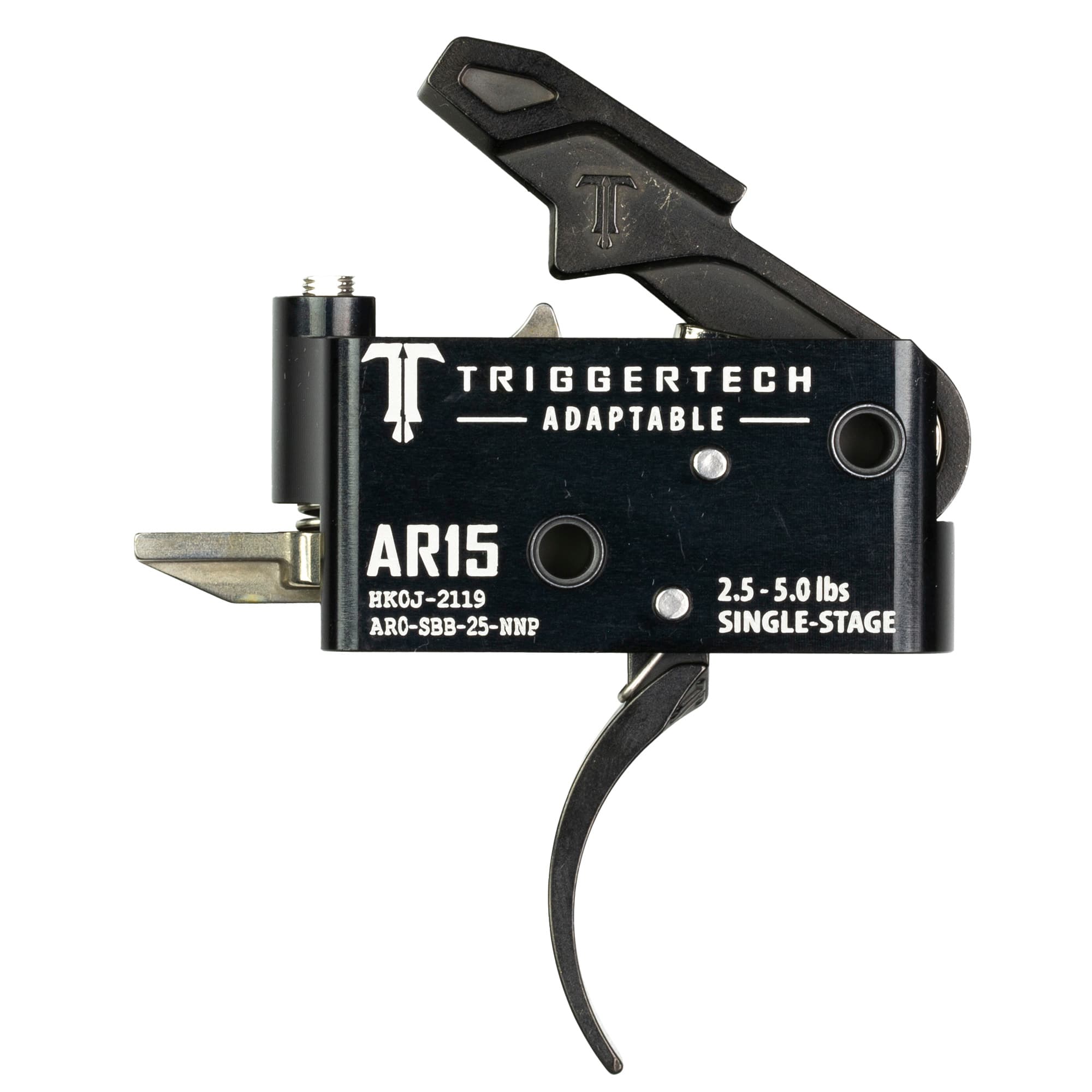 TriggerTech Adaptable Pro Curved Single-Stage 2.5-5.0 lbs Adjustable Trigger for AR-15