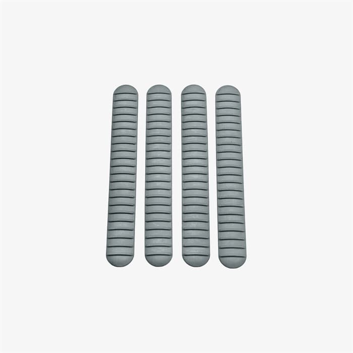 B5 Systems M-LOK Rail Cover Gray Rubber 4.6 Inches