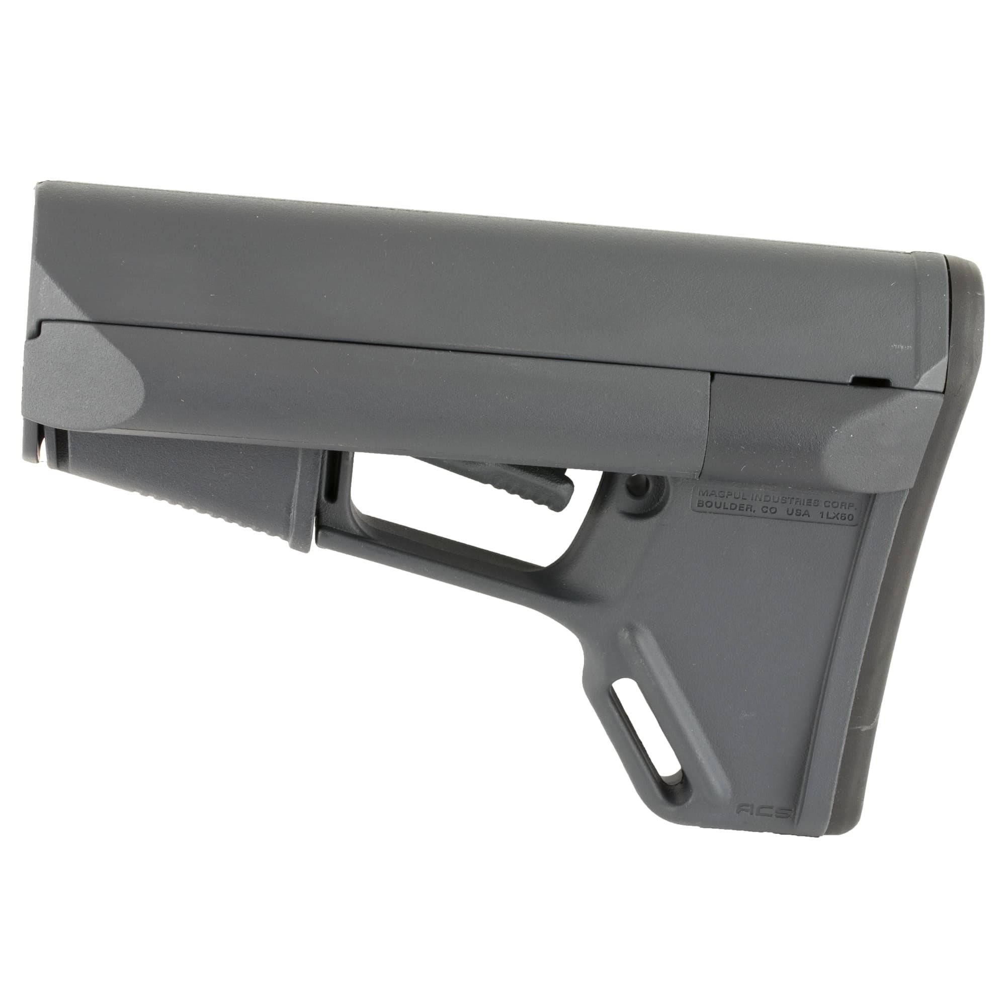 Magpul MAG370-GRY ACS Carbine Stock Stealth Gray Synthetic for AR-15, M16, M4 Mil-Spec Tube (Tube Not Included)