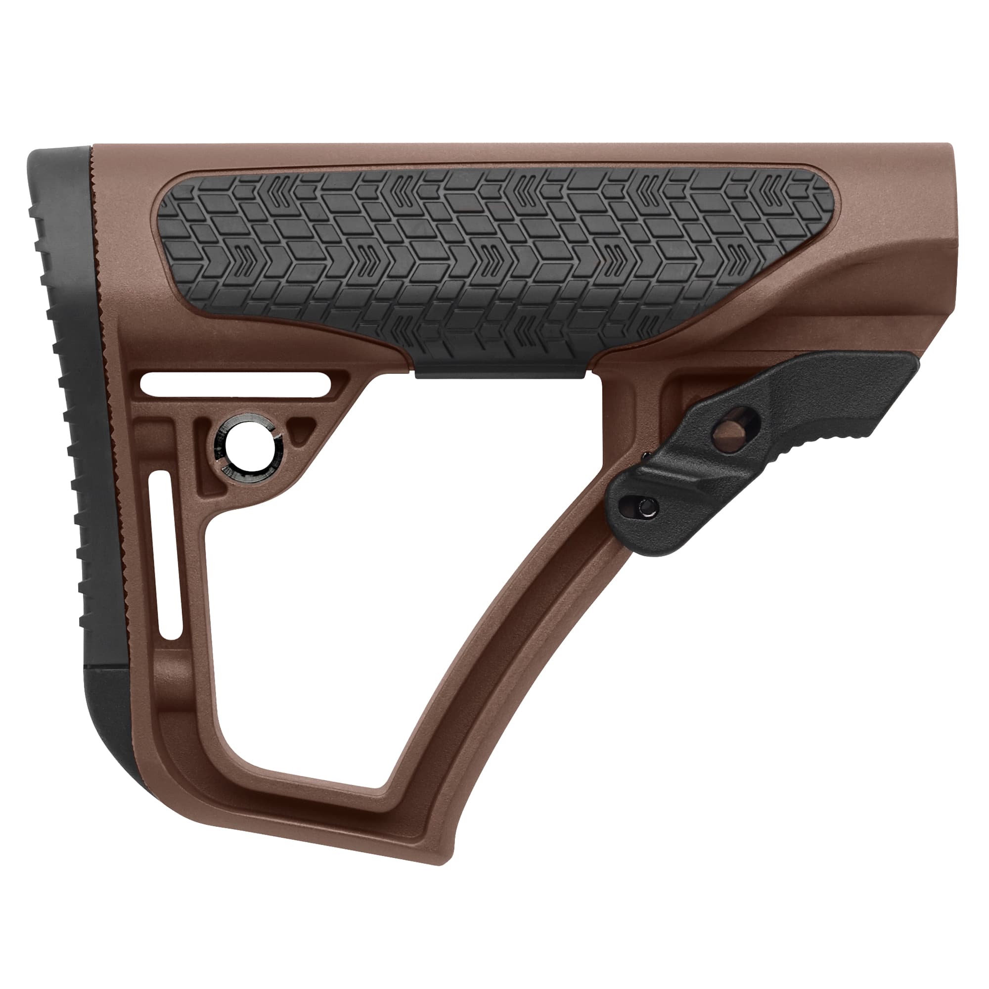 Daniel Defense Brown Synthetic AR Buttstock Six Position Collapsible for AR