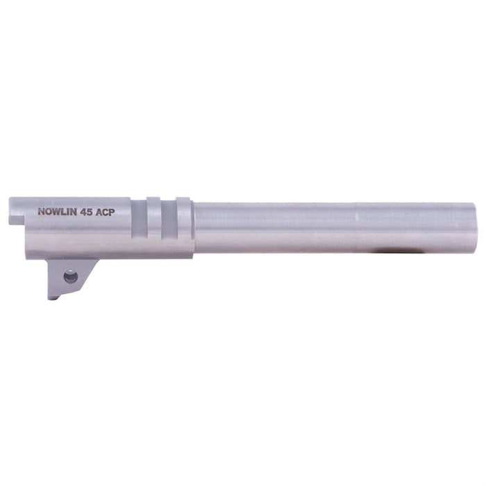 Nowlin Plain 5in Barrel .45 ACP for 1911 Government Stainless Match Grade