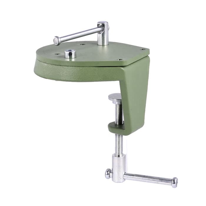 Brownells Gunsmith Bench Vise with Clamping Rotary Base Green