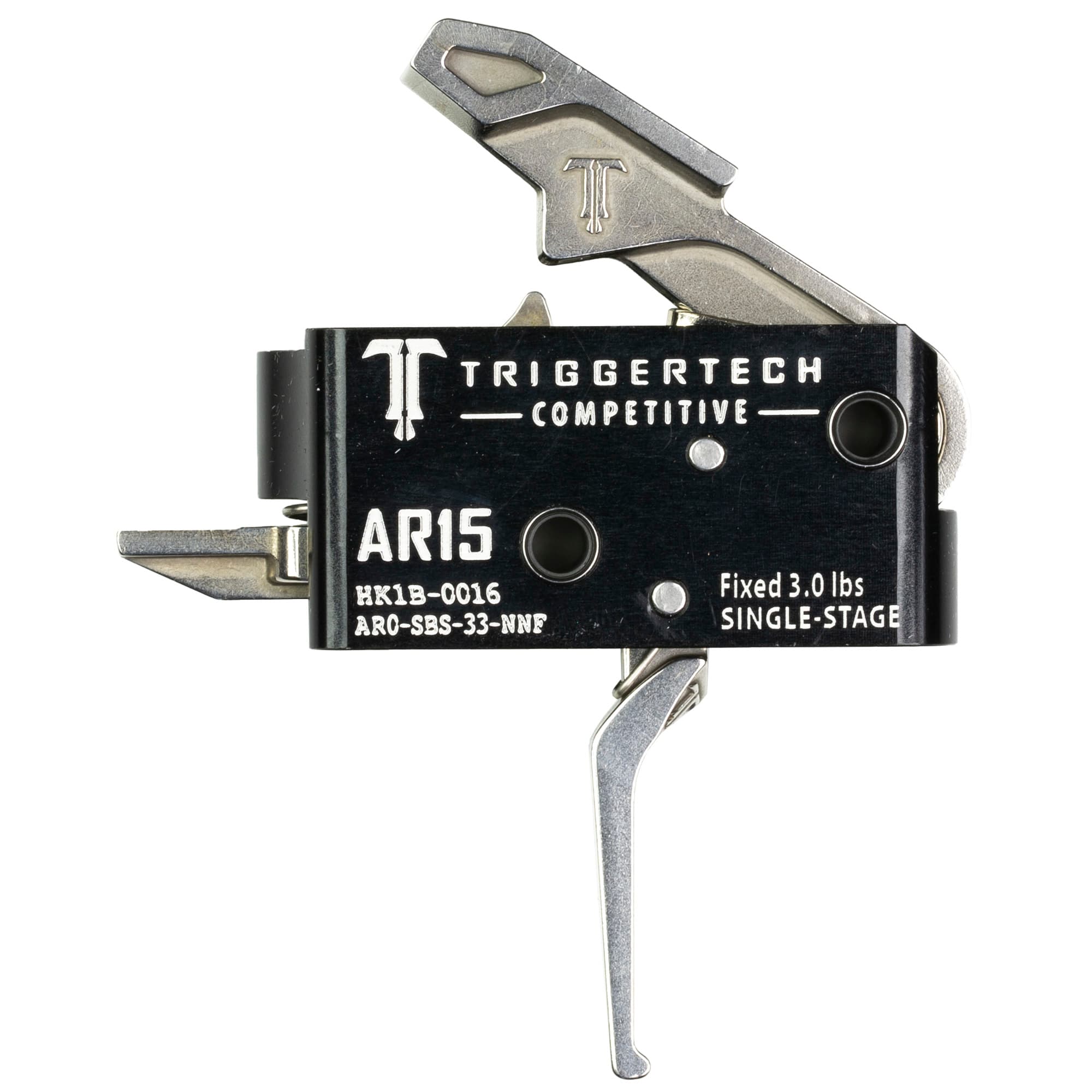 TriggerTech Competitive Stainless Flat Single-Stage 3 lbs Trigger for AR-15