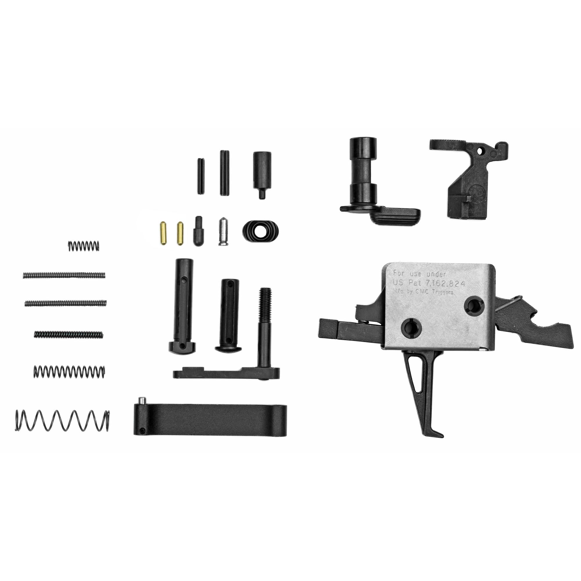 Cmc Triggers AR15 AR10 Receiver Kit Trigger Single Stage Flat 3-3.5 lb Pull