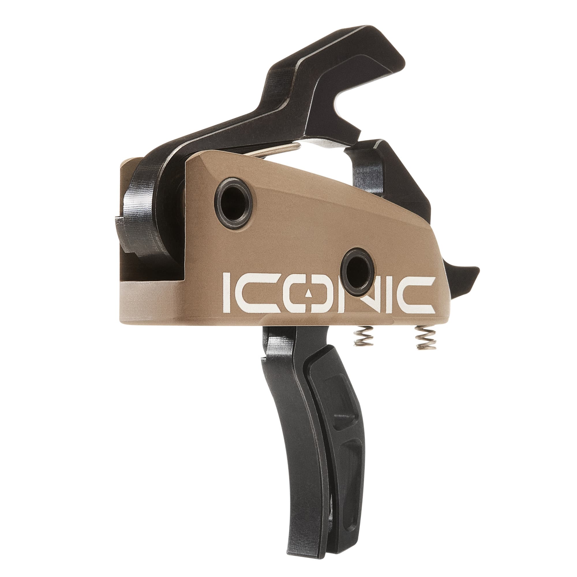 Rise Armament Iconic Two Stage Curved Trigger Flat Dark Earth 2 Lb Ar 15 Ar 10
