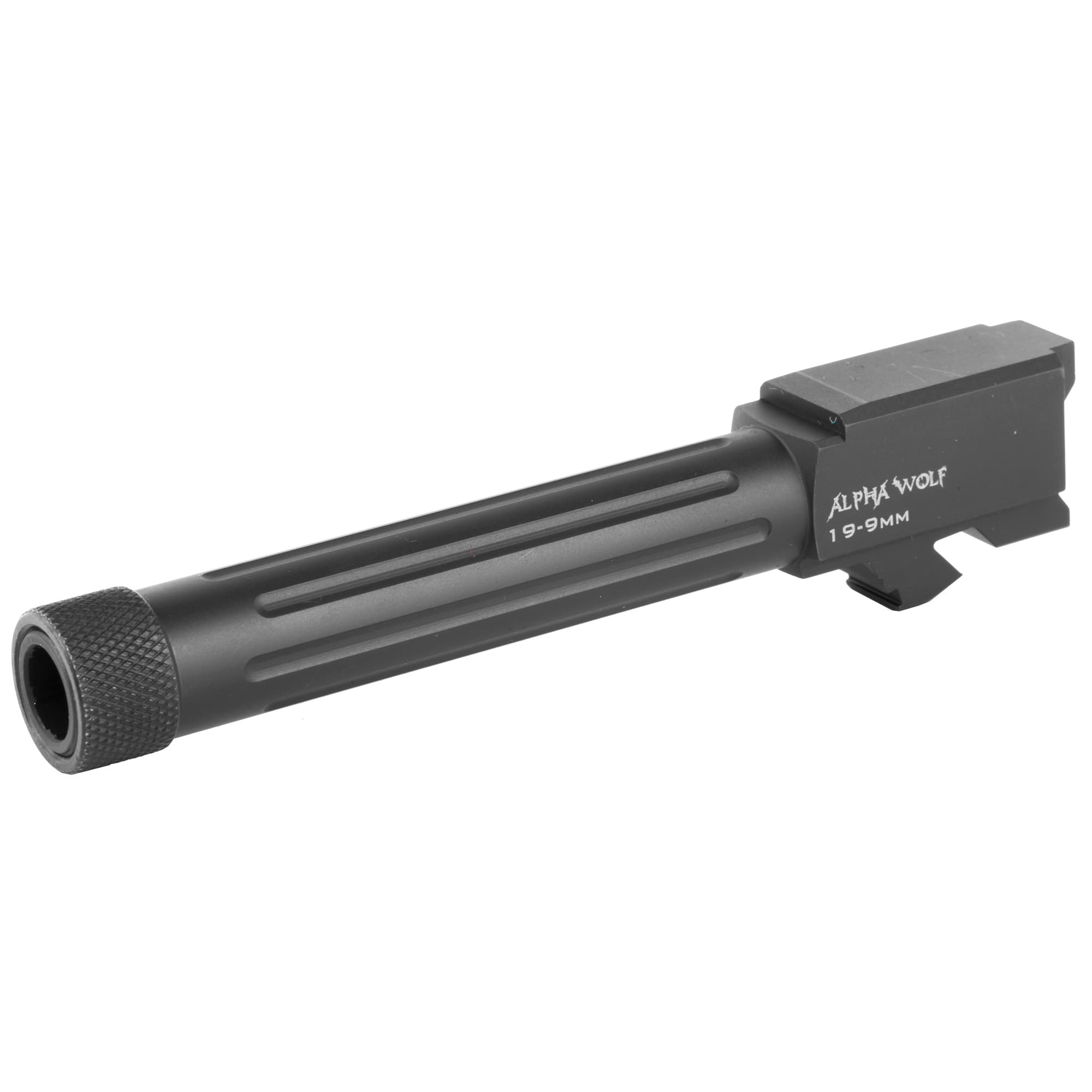 Lone Wolf AlphaWolf Glock 19 9mm Threaded Fluted Barrel 1/2x28
