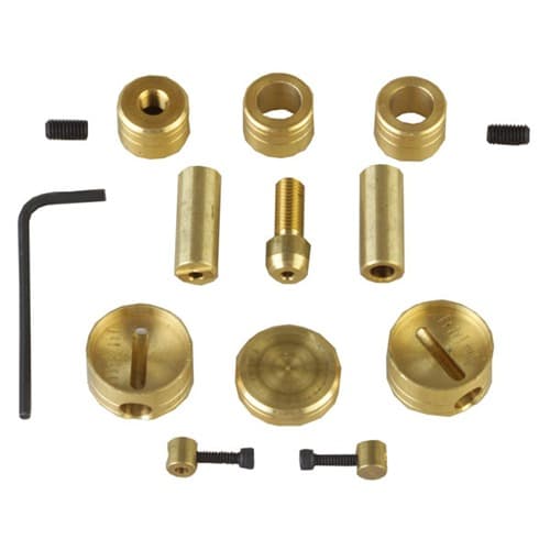 100 Straight Adjustable Disk Hardware Kit Gold Brass for Universal Rifles