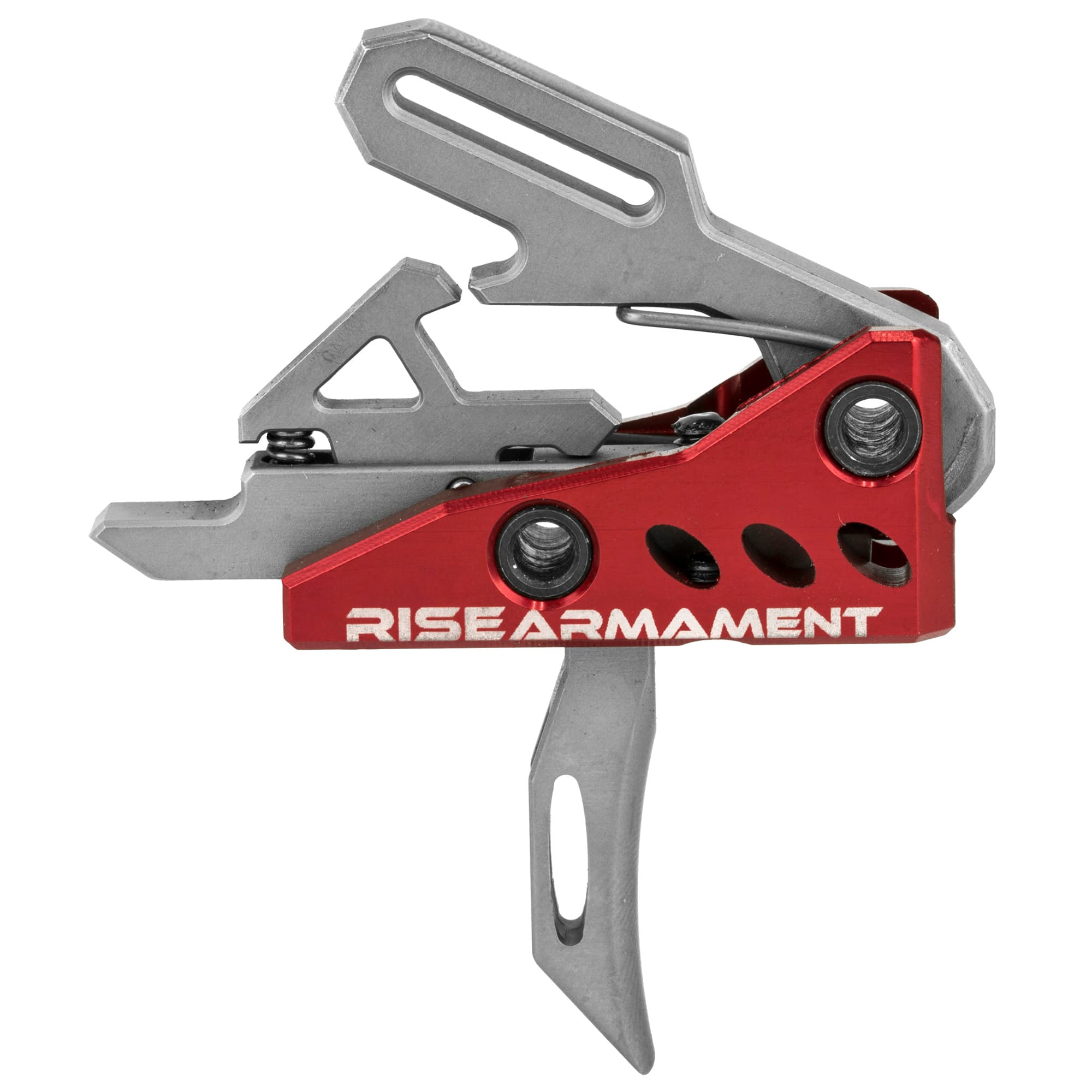 Rise Armament Ra535apt Stage Trigger 3.5 lb Silver Red Hardcoat Ar Platform