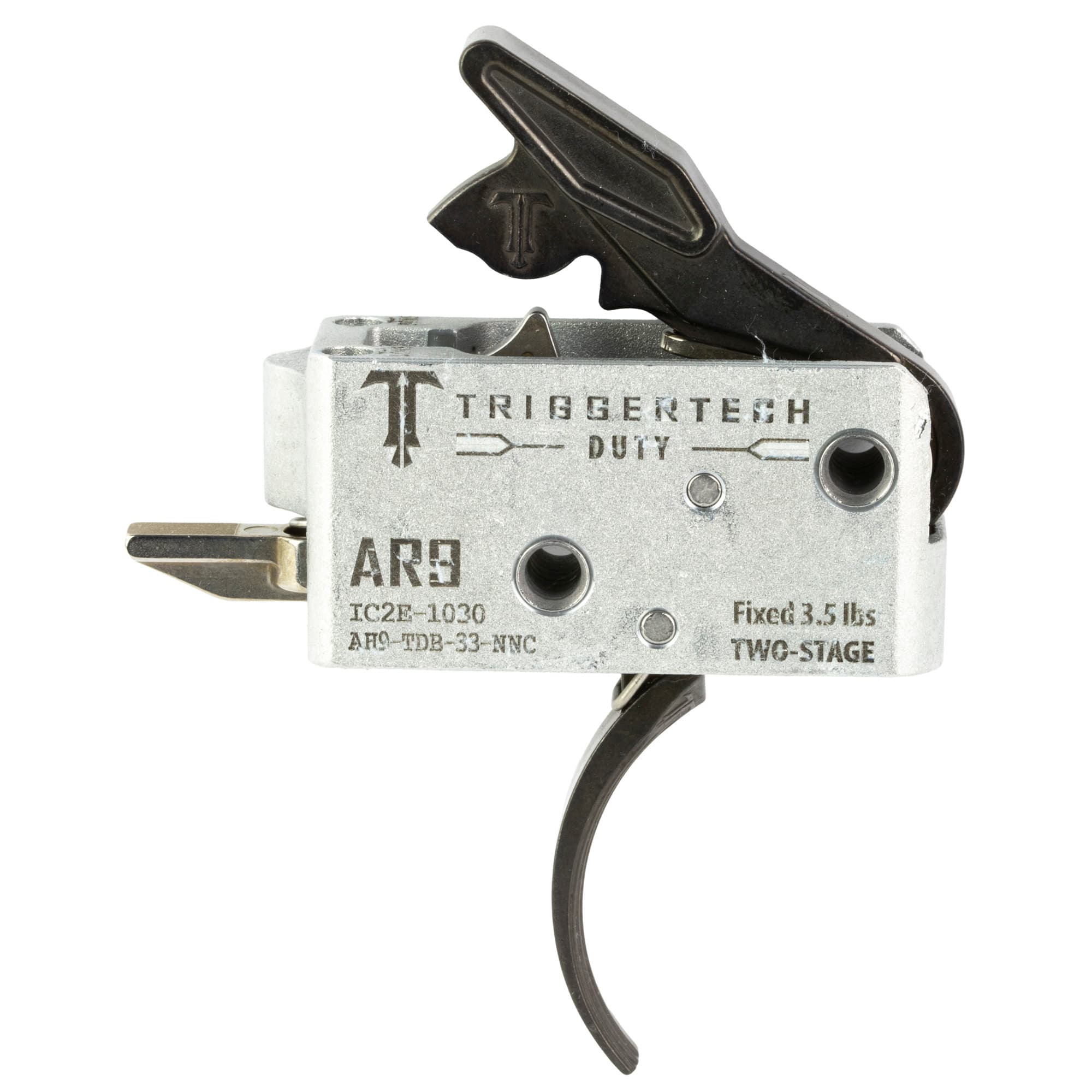 Trigger Tech Duty Curved Trigger Two-Stage 3.50 lbs Draw Weight Fits AR-9