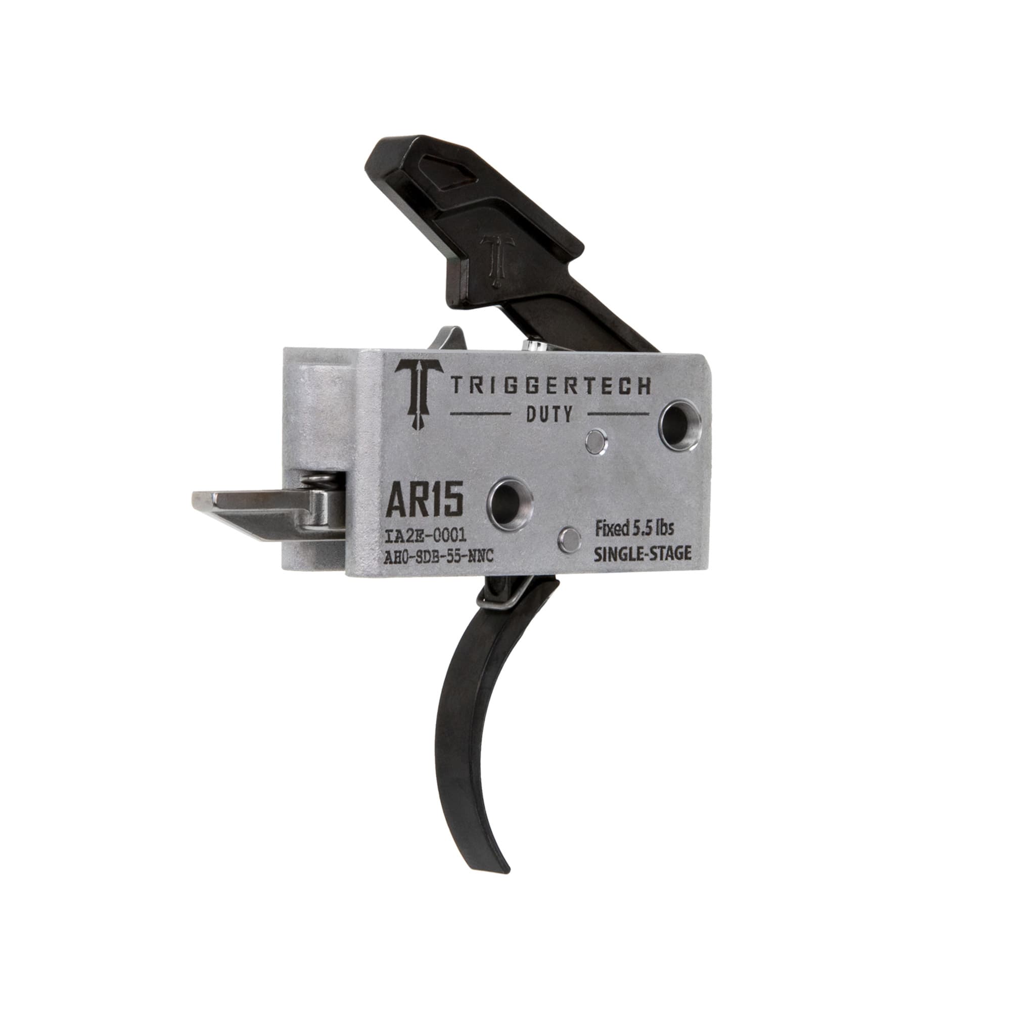 Trigger Tech Mil-Spec Single-Stage Curved Trigger 5.5 lbs Draw Weight AR-15