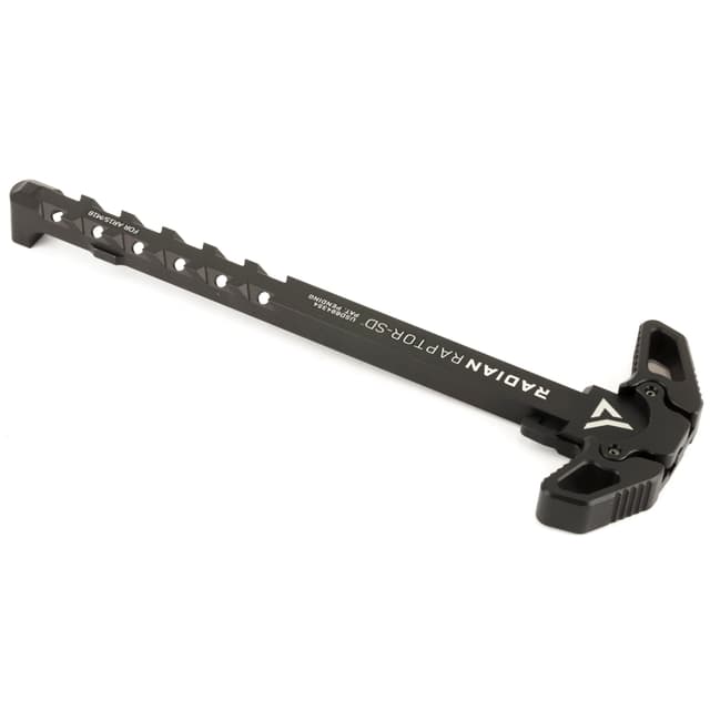 Radian Weapons R0006 Raptor SD Ambi Charging Handle, Black, Gas Ported Shaft, Fits Mil-Spec AR-15/M16 Platform