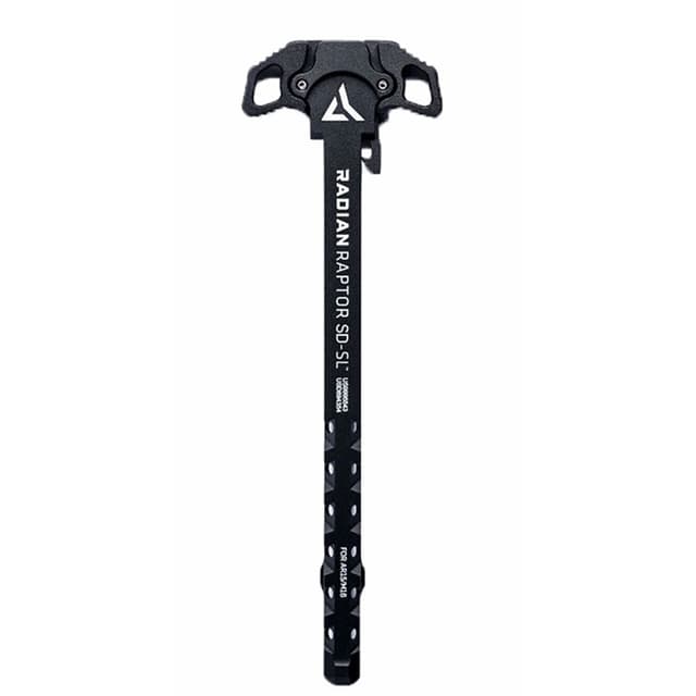 Radian Weapons R0278 Raptor SD-SL Ambi Charging Handle, Black, Slim Line Handles, Gas Ported Shaft, Fits Mil-Spec AR-15/M16 Platform