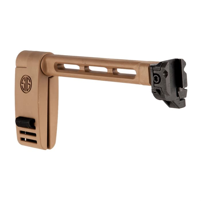 Sig Sauer Pivoting Contour Brace Kit Folding Coyote Tan for MCX MPX