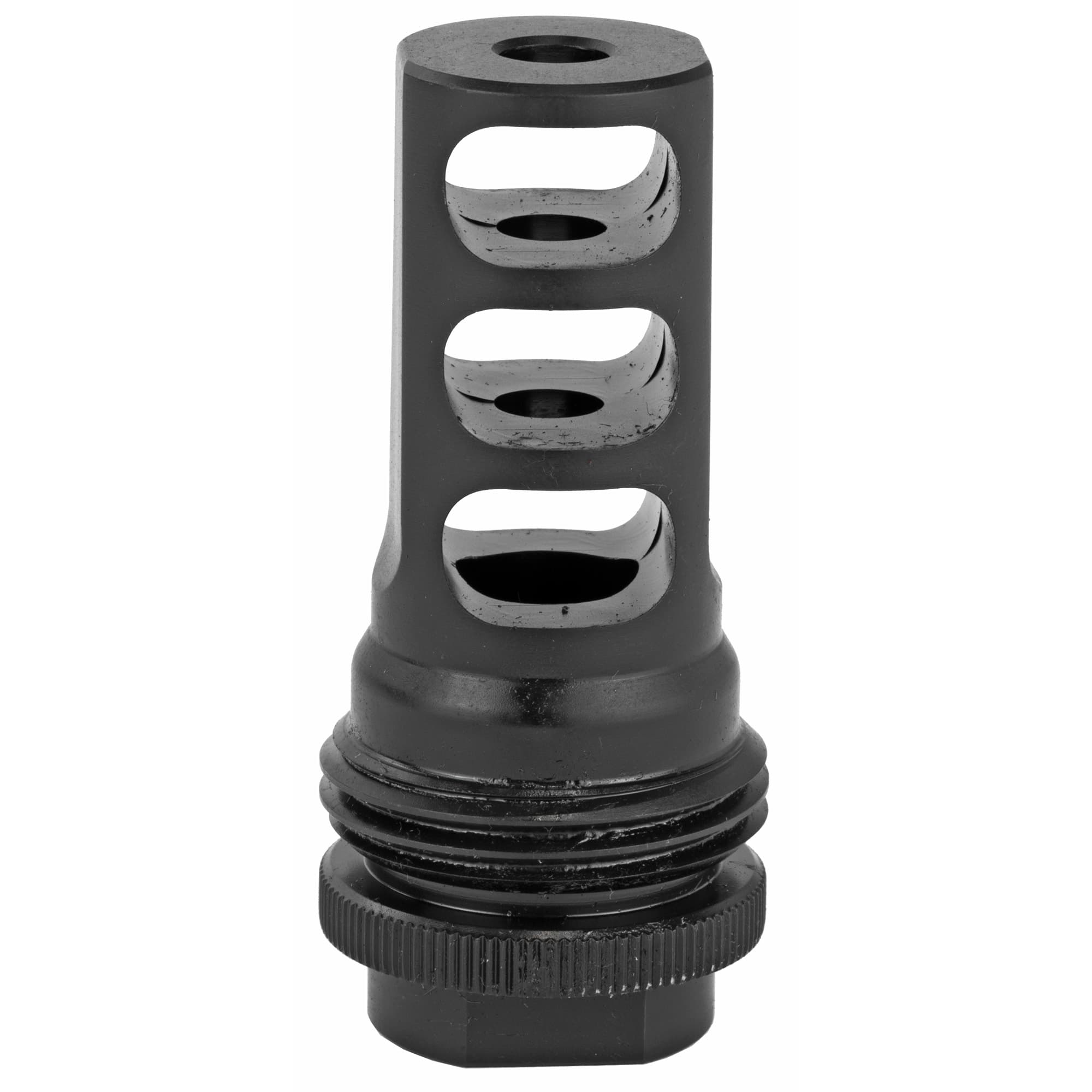 SilencerCo AC142 ASR Muzzle Brake Black Steel with 1/2"-28 tpi Threads for 5.56x45mm NATO