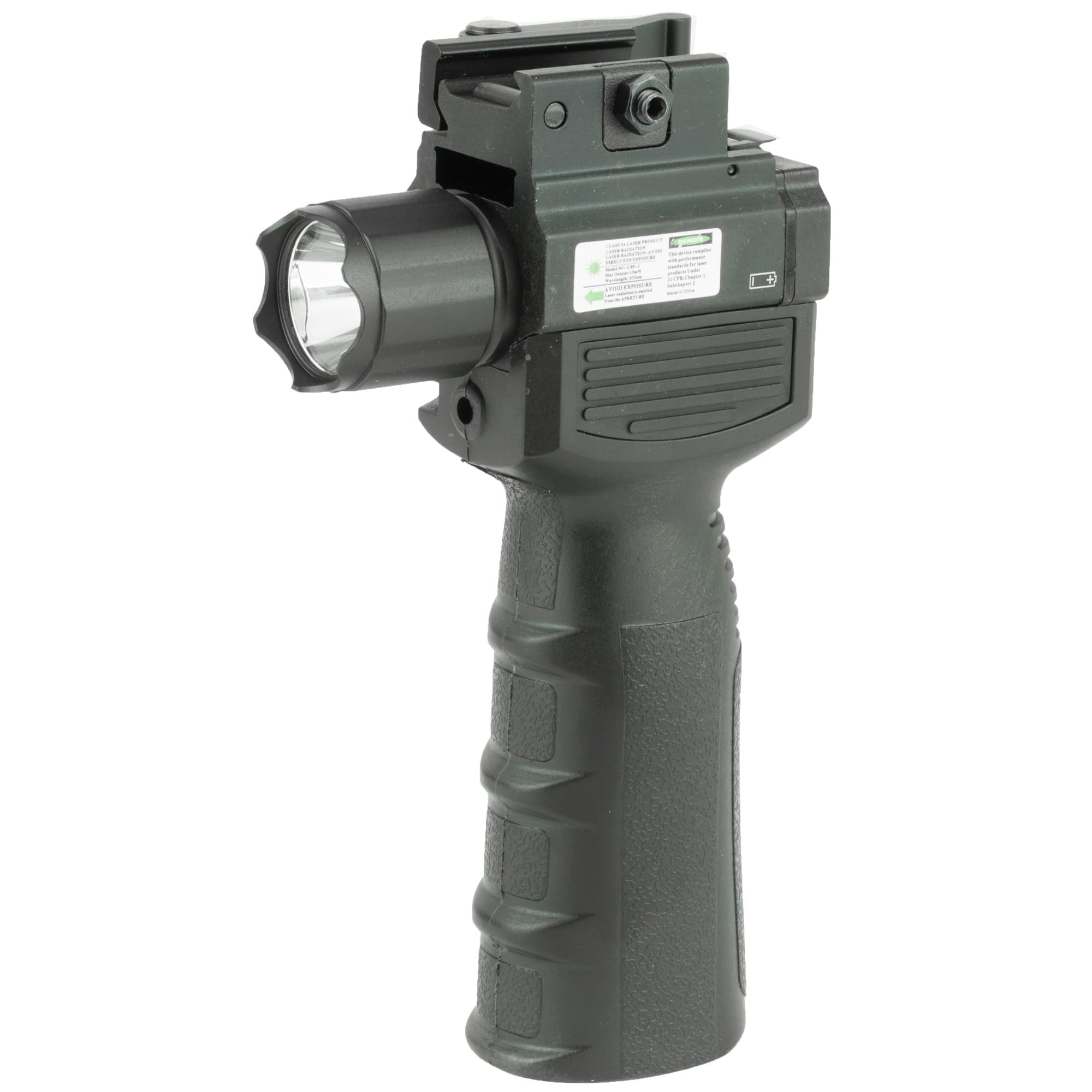 Ncstar VISM Vertical Grip with Strobe Flashlight Green Laser Gen 2 for Picatinny