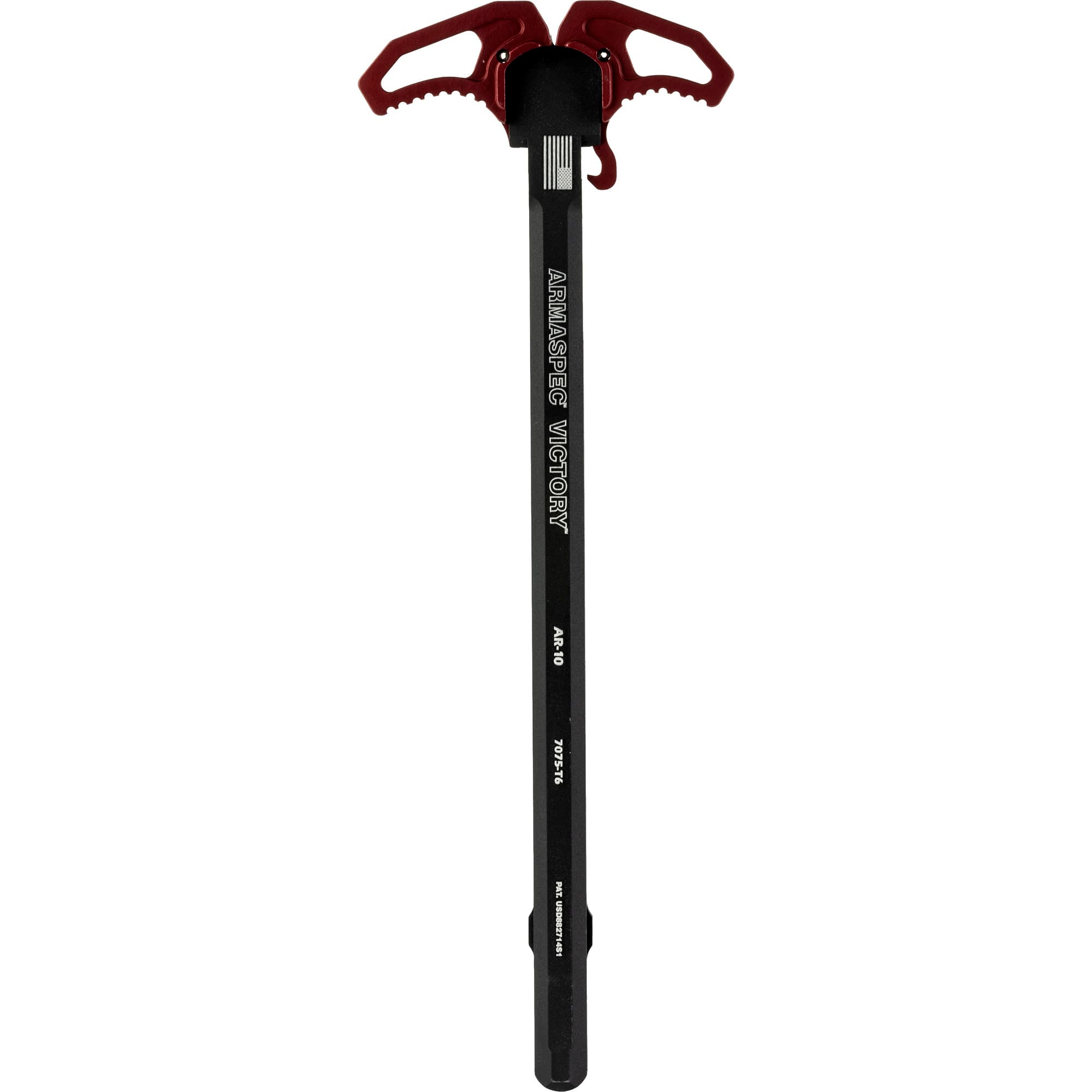 Armaspec Victory AR-10 Charging Handle Red Ambidextrous