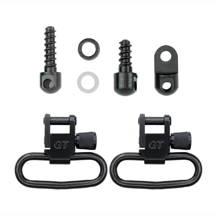 GrovTec US Inc GTSW313 Swivel Set  Rifle 1.25" Black Phosphate Ruger 10/22