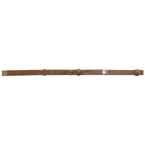 Butler Creek 26112 Military Carry Strap Brown Leather 44" OAL 1" Wide Two-Piece Design for Rifles